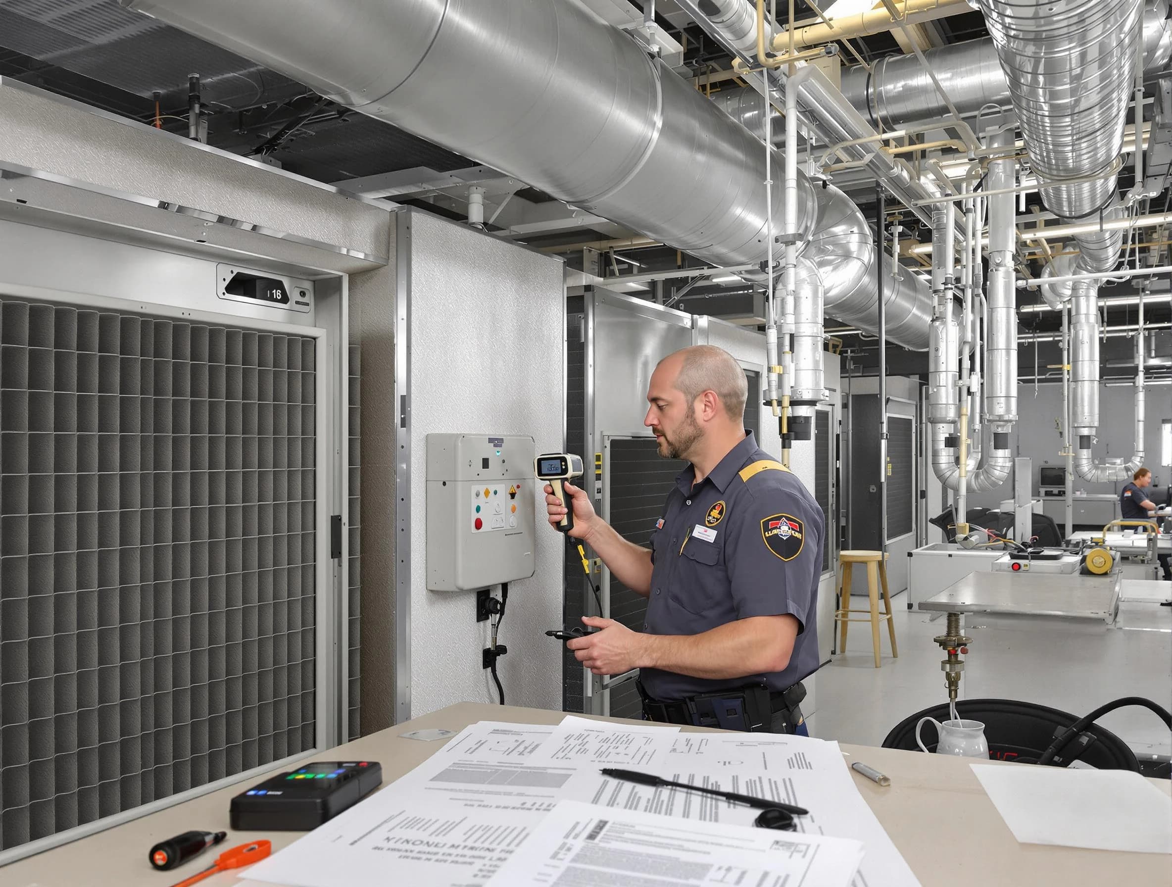 Professional filter system inspection by Holt Air Duct Cleaning in Holt