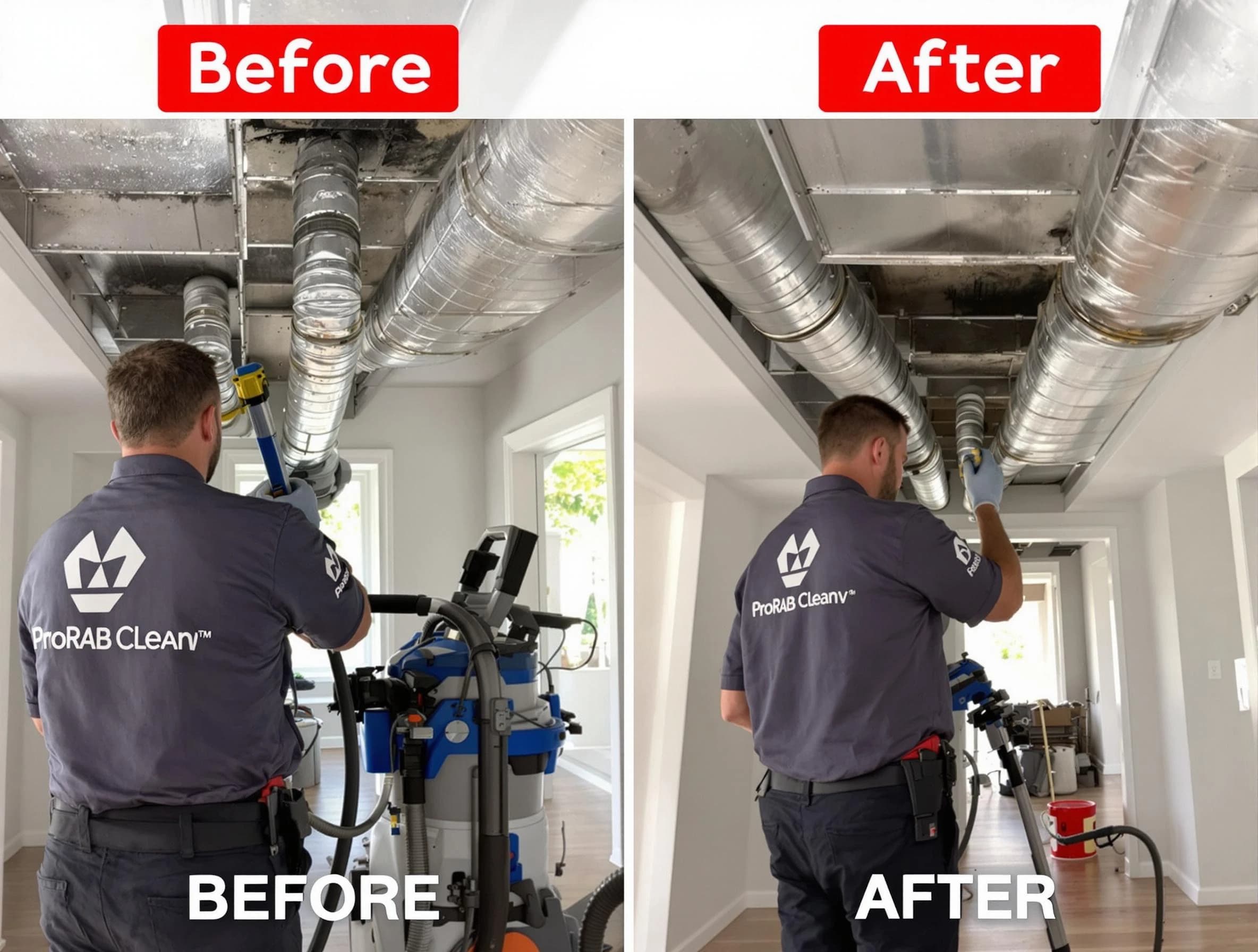 Holt Air Duct Cleaning expert performing thorough residential duct cleaning in a Holt home