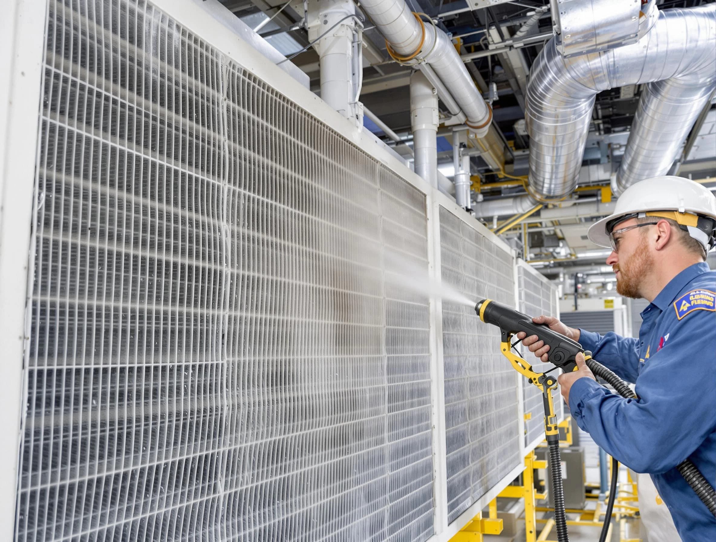 Professional commercial coil cleaning by Holt Air Duct Cleaning in Holt