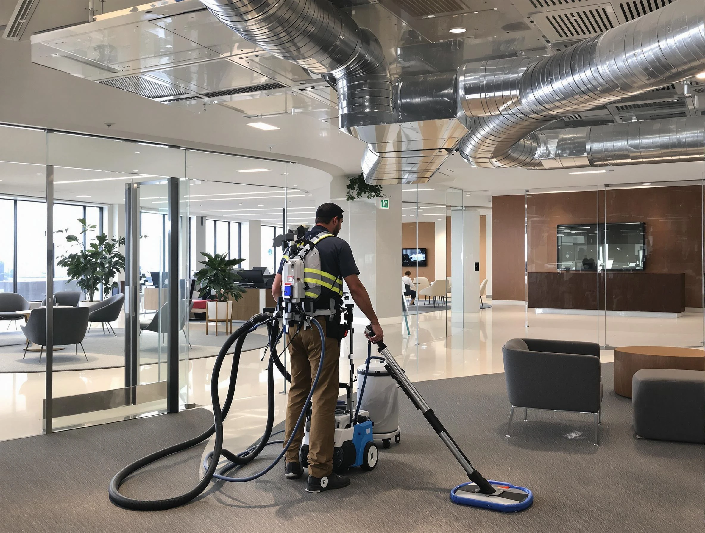 Commercial duct cleaning service by Holt Air Duct Cleaning in Holt